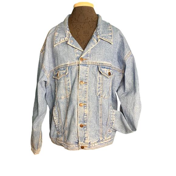 Arizona Other - Vintage Arizona Jean Co Blue Jean Denim‎ Trucker Jacket Stonewash Mens Size XLg